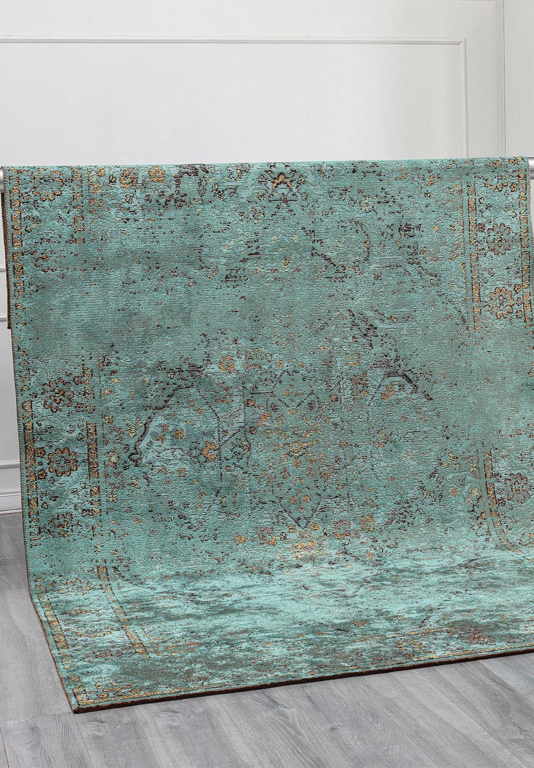 SIRENA TURQUOISE - BLUE - OLIVE GREEN - BLACK RUG