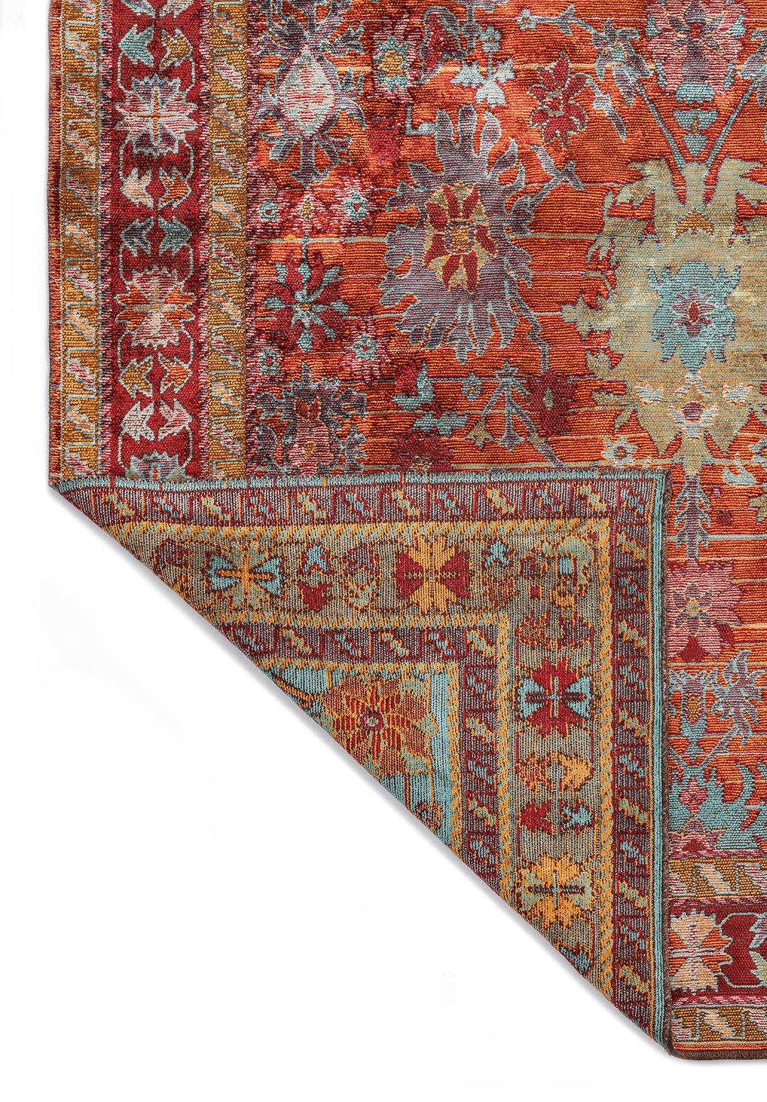 SPLENDOR BONE - MUSTARD - RED - TURQUOISE RUG