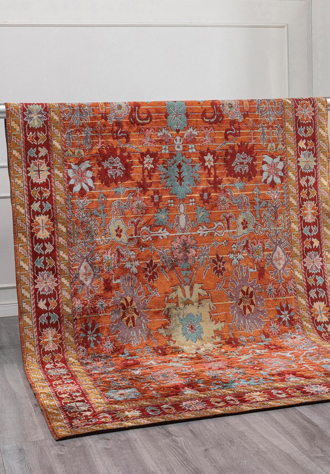 SPLENDOR BONE - MUSTARD - RED - TURQUOISE RUG