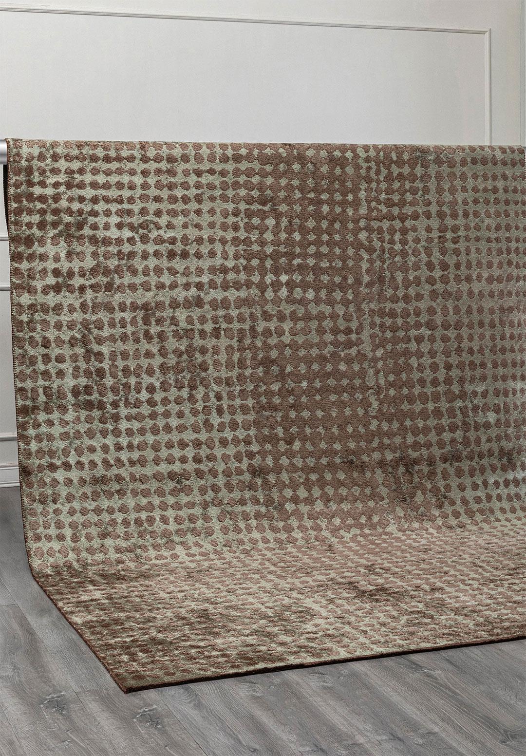 DOTS RIVER GREEN - KHAKI RUG