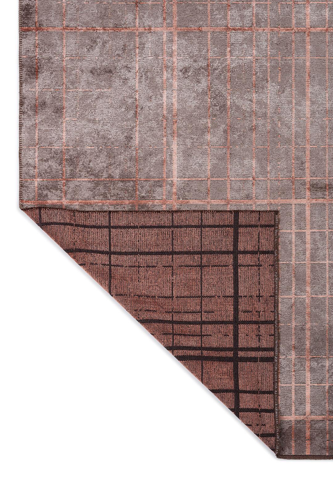 NEO LIGHT CORAL - DARK GREY RUG