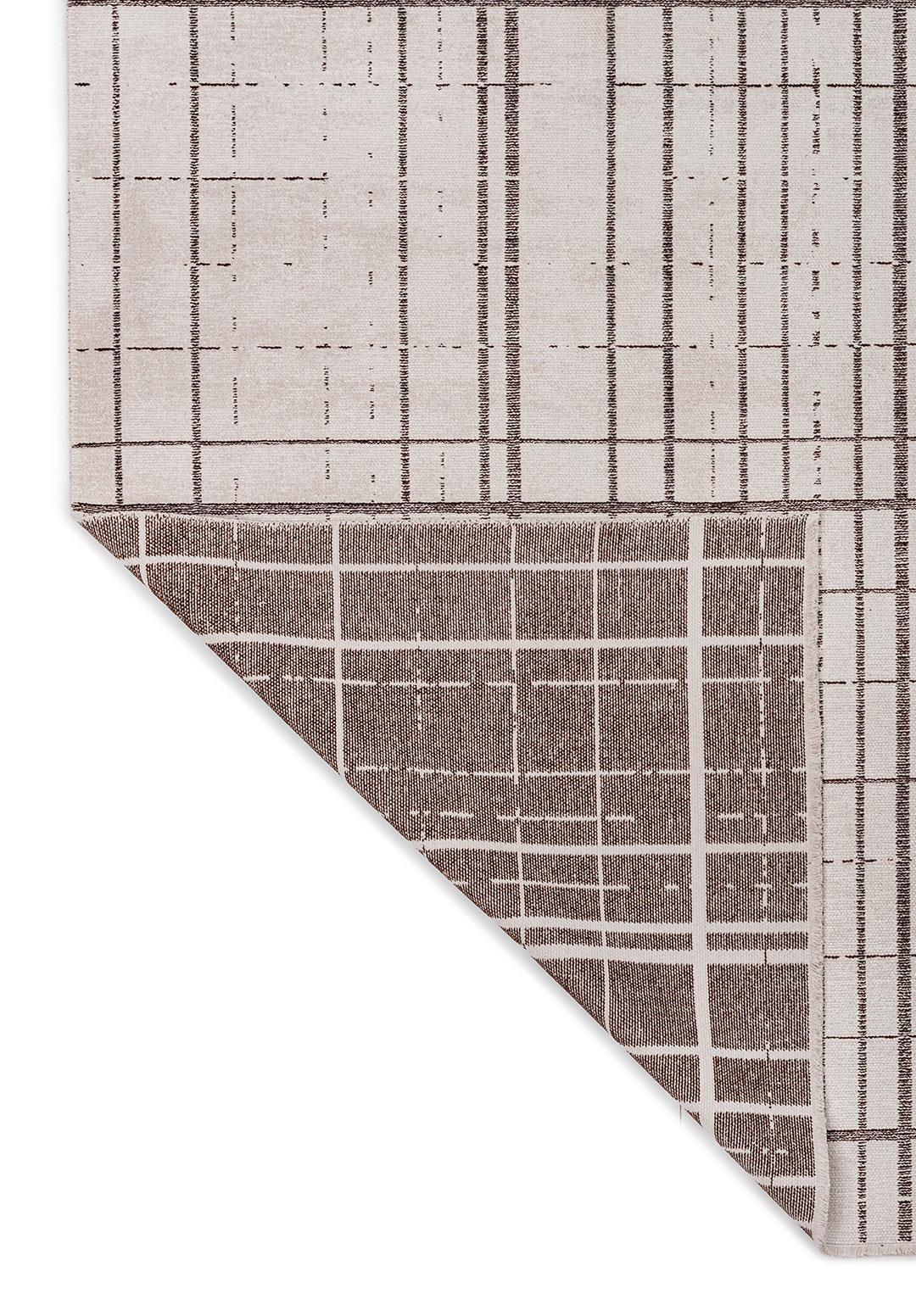 NEO DARK BROWN - ECRU RUG