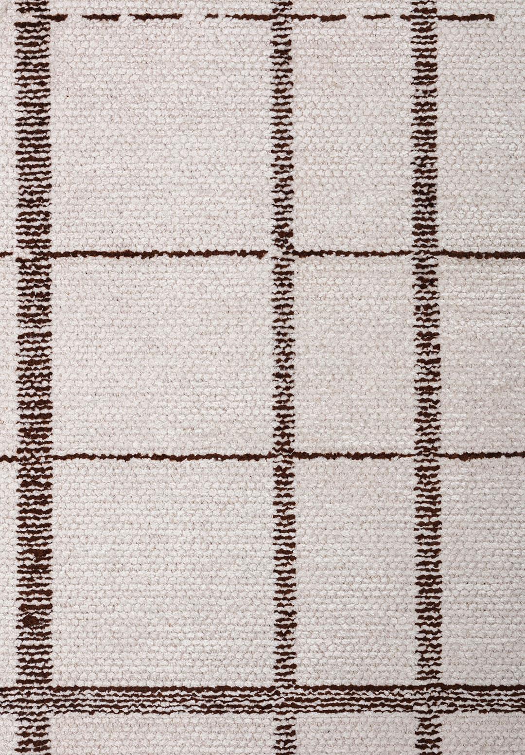 NEO DARK BROWN - ECRU RUG