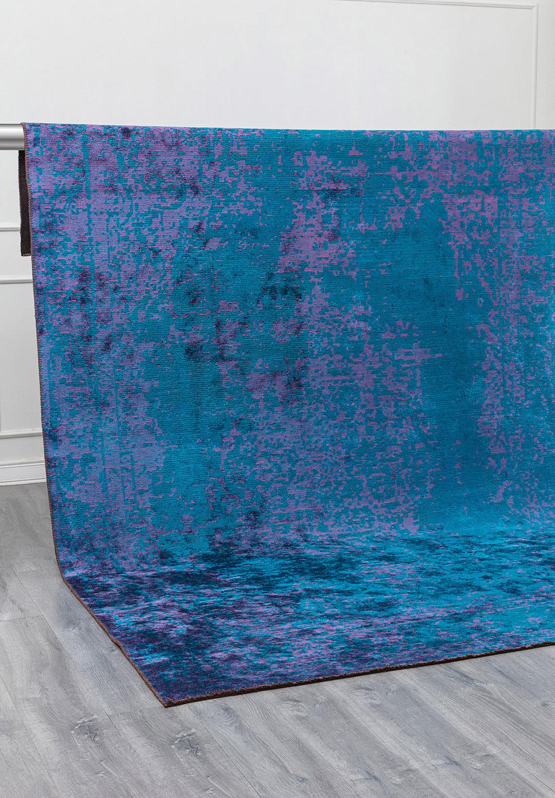 MEDALLION PURPLE - CYAN RUG