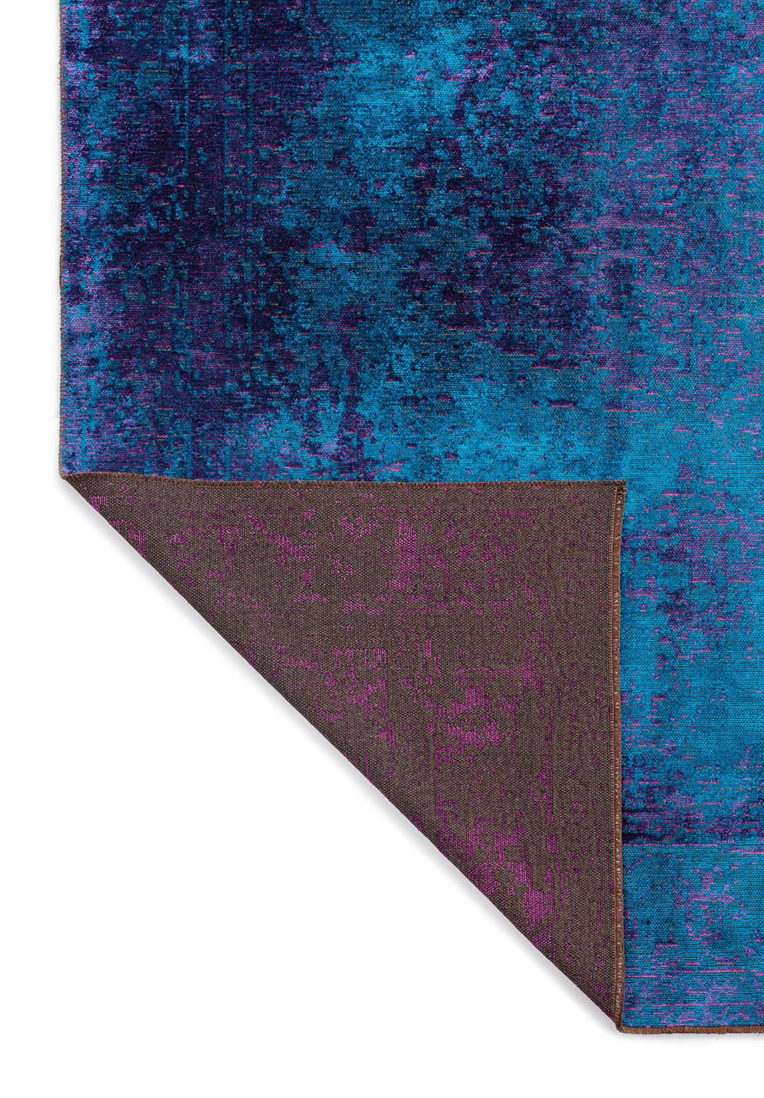 MEDALLION PURPLE - CYAN RUG