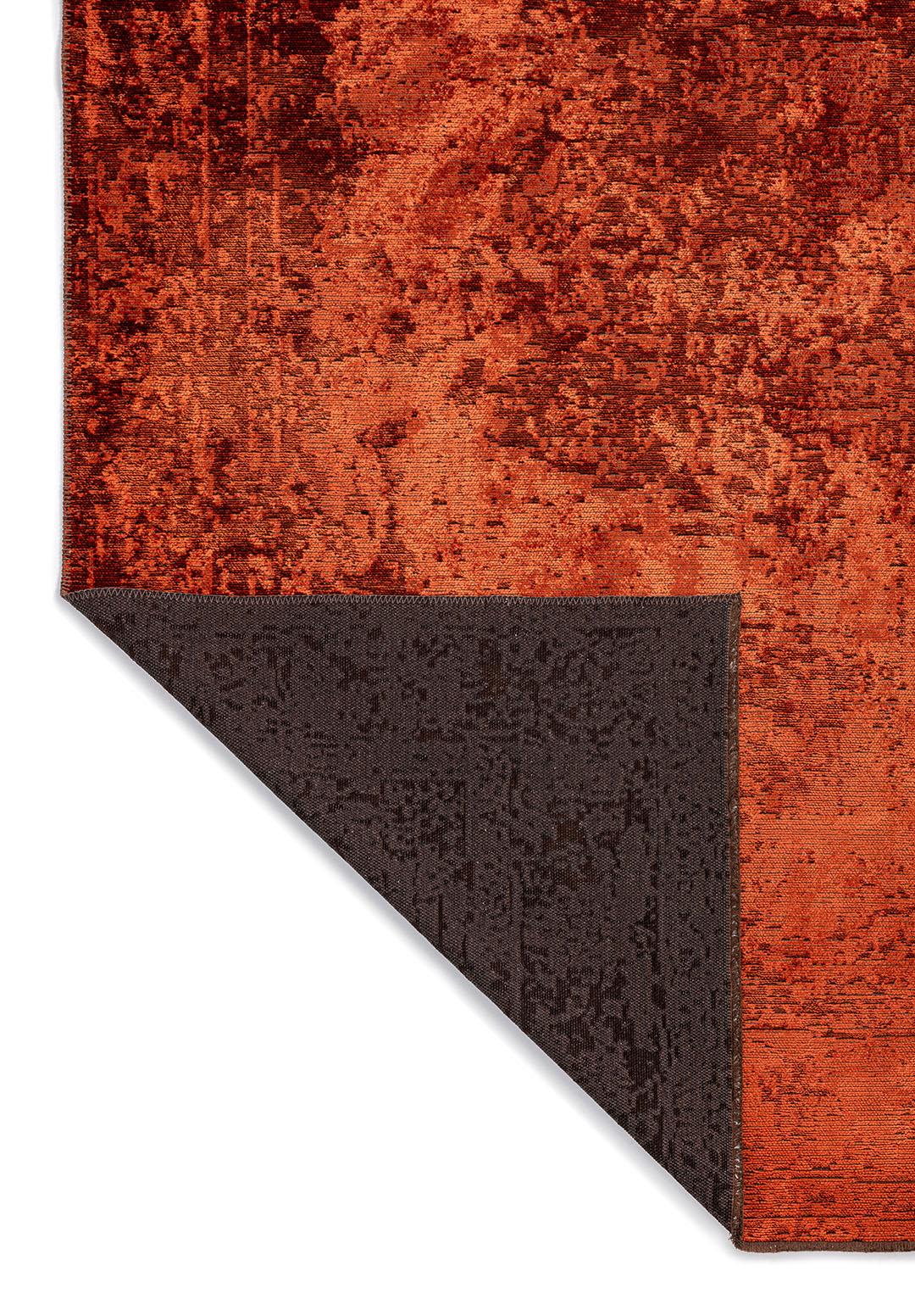 MEDALLION DARK BROWN - RUST RUG