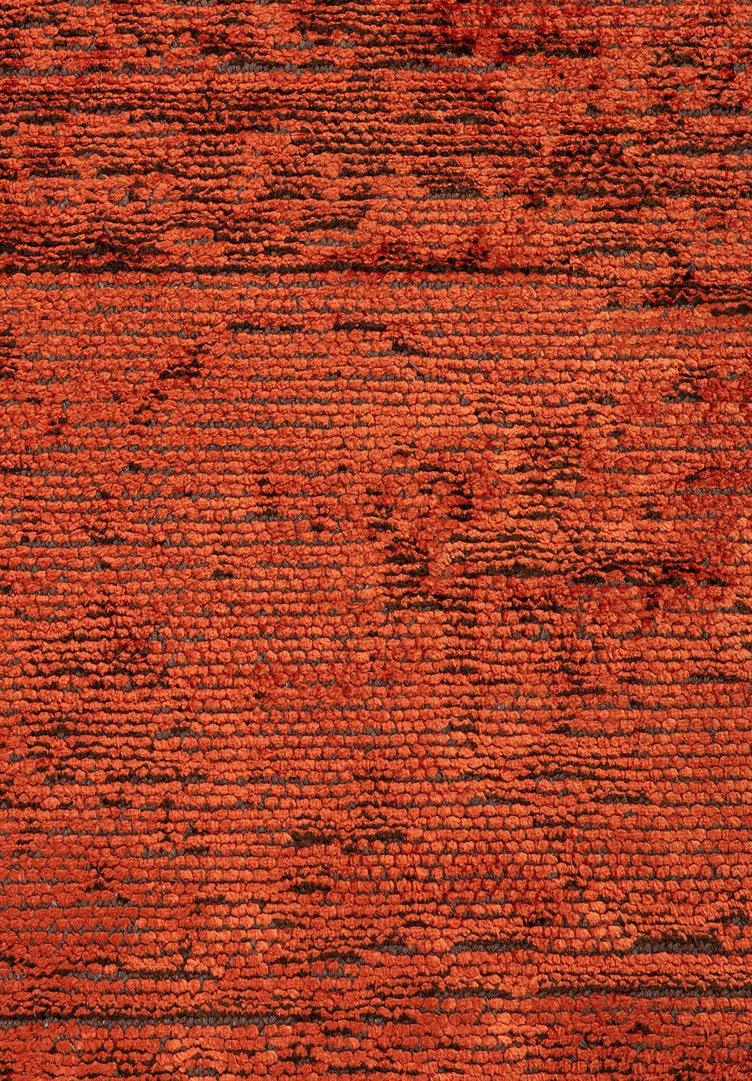 MEDALLION DARK BROWN - RUST RUG