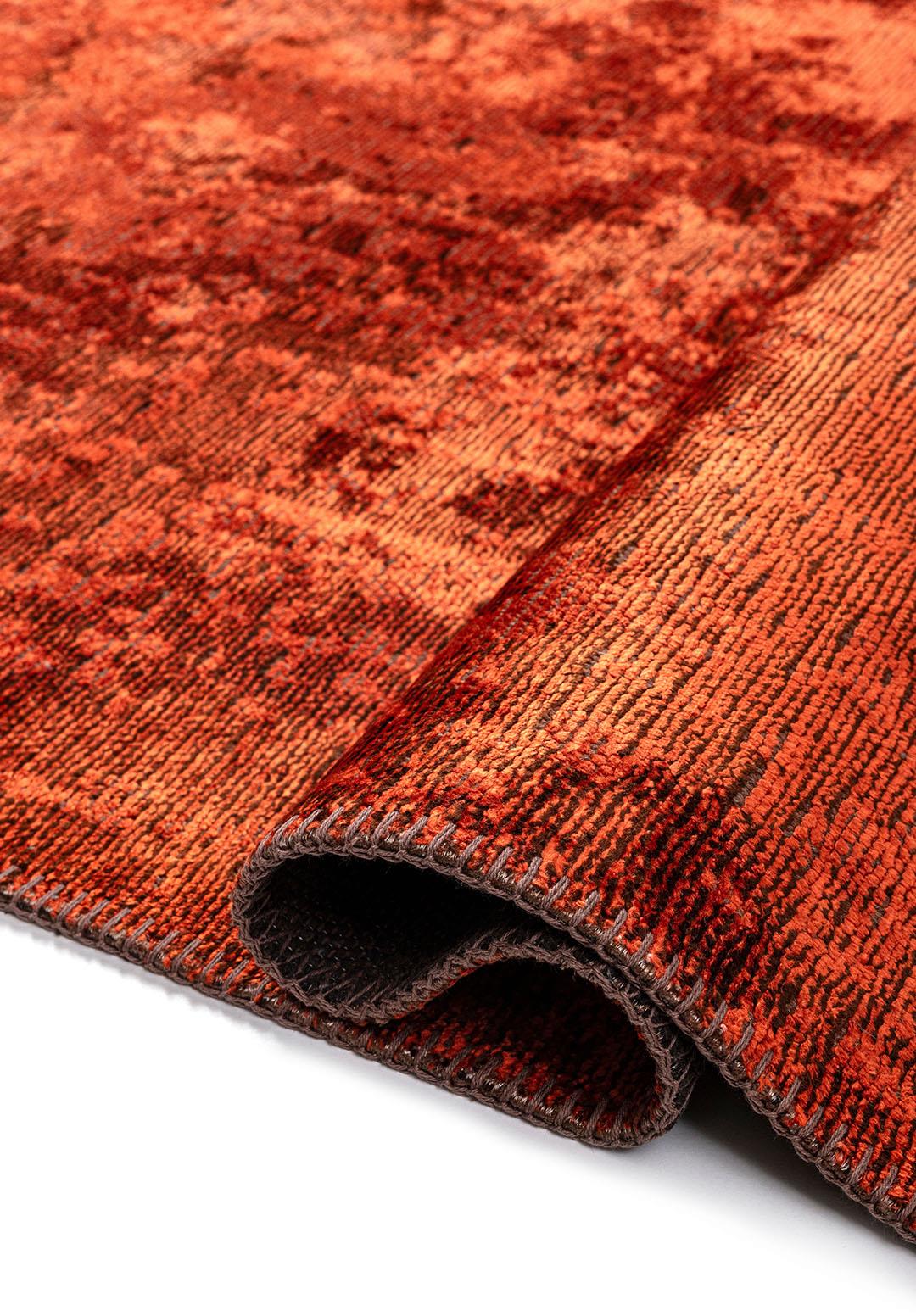 MEDALLION DARK BROWN - RUST RUG