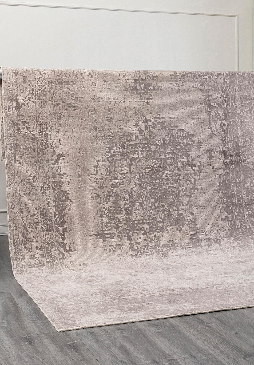 MEDALLION NOUGAT - STONE RUG