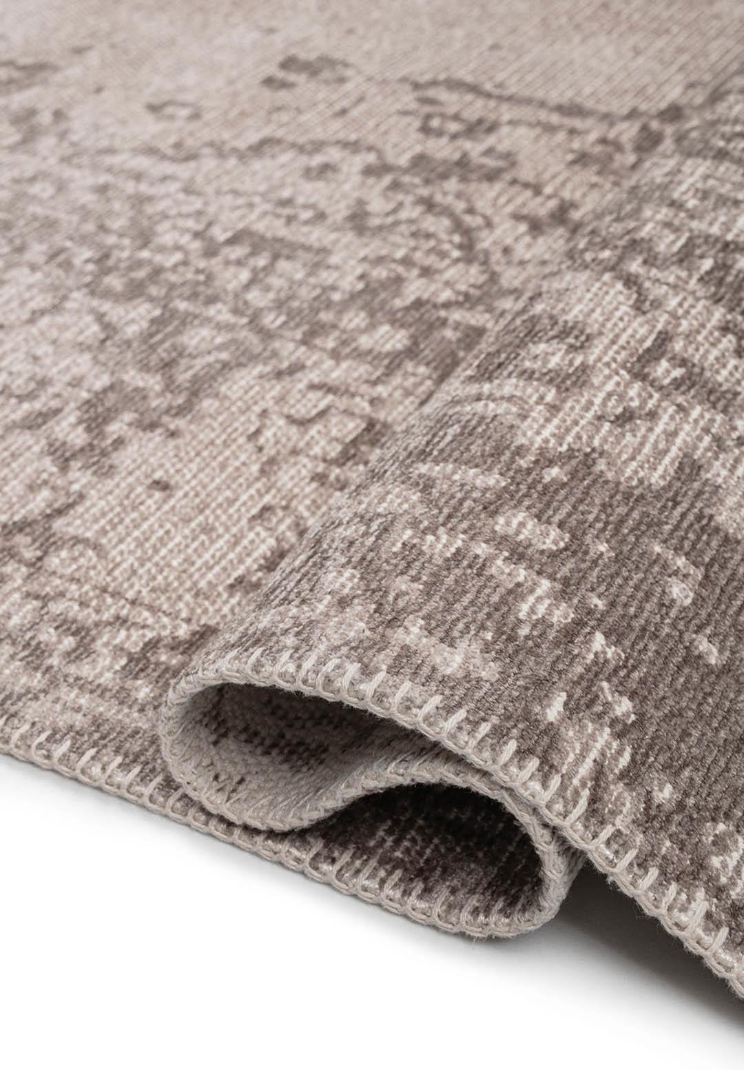 MEDALLION NOUGAT - STONE RUG