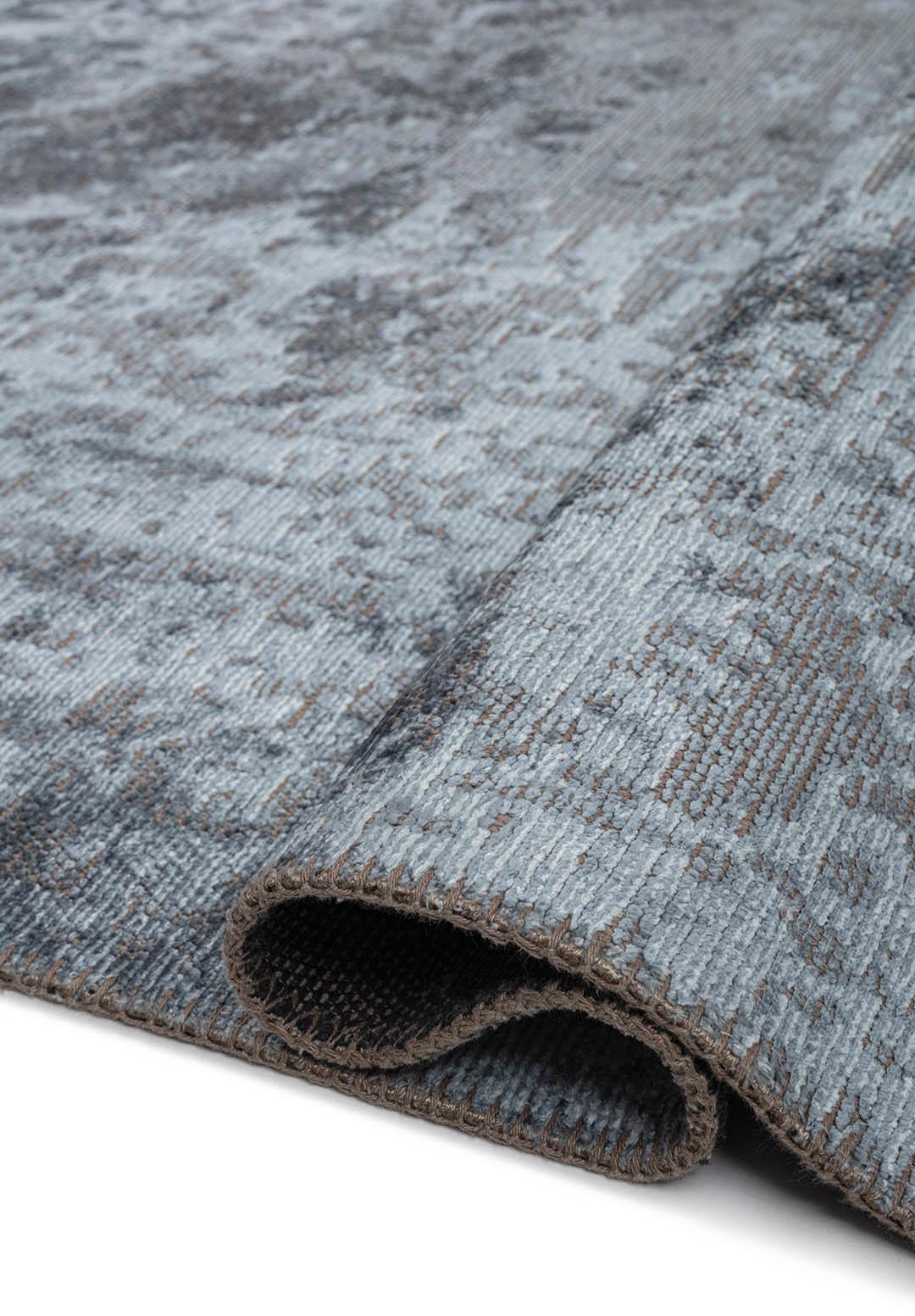 MEDALLION ICE BLUE - BLUE RUG