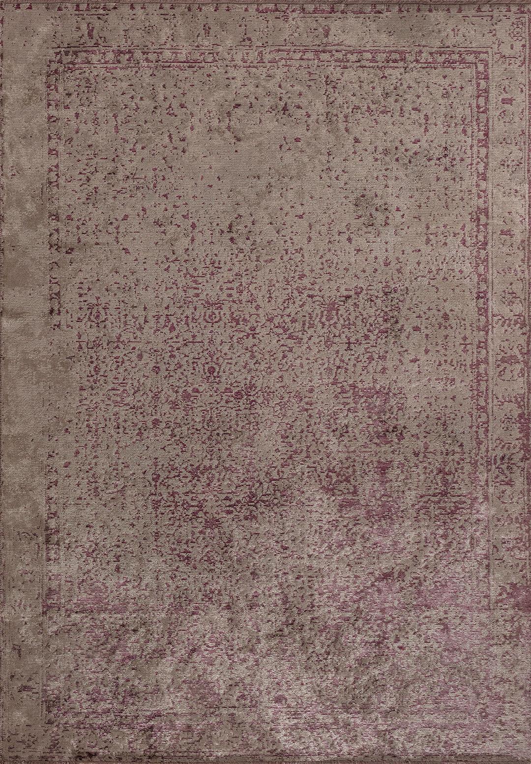 HERITAGE DARK DAMSON - BEIGE RUG