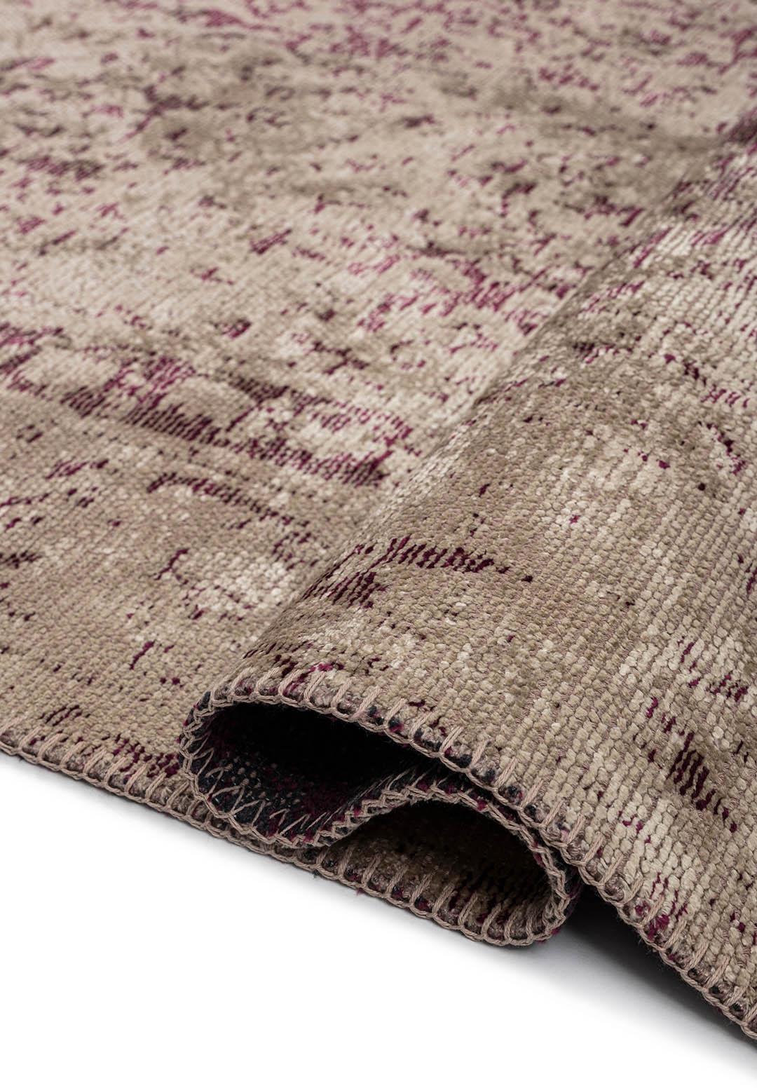 HERITAGE DARK DAMSON - BEIGE RUG