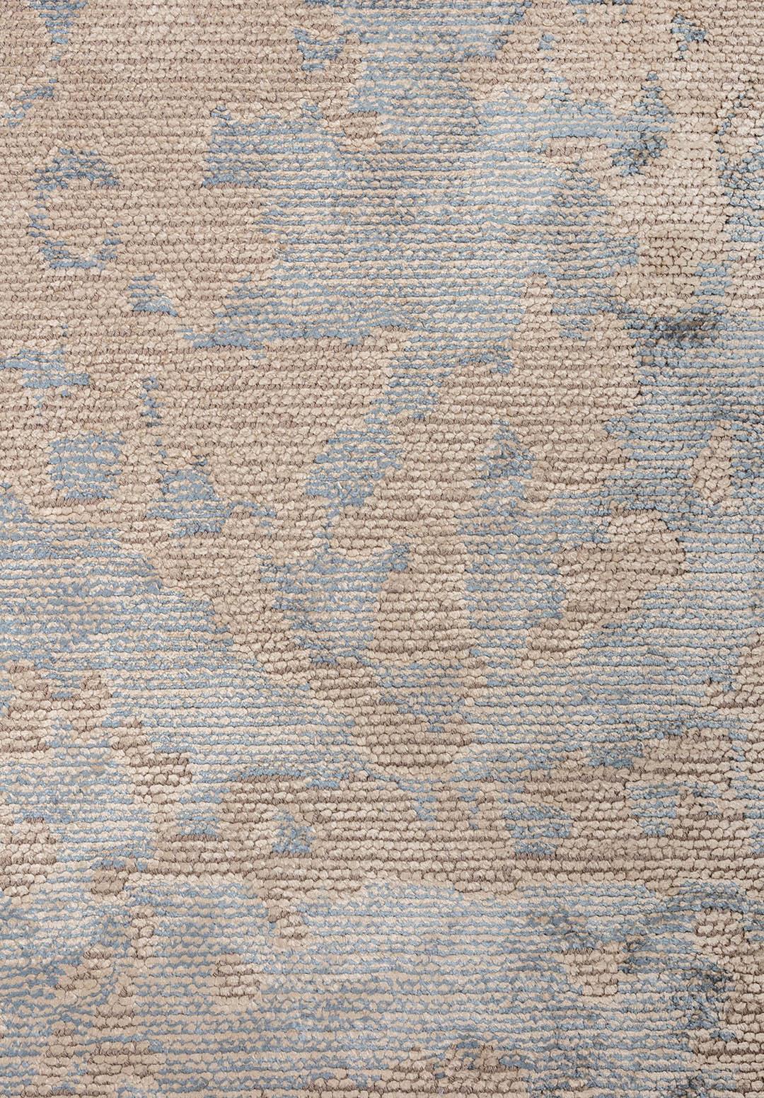 GLORY BLUE - BEIGE RUG