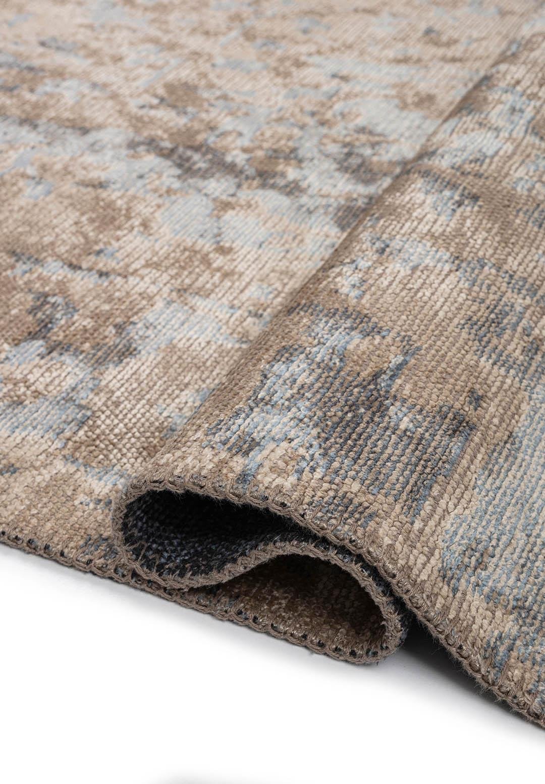 GLORY BLUE - BEIGE RUG