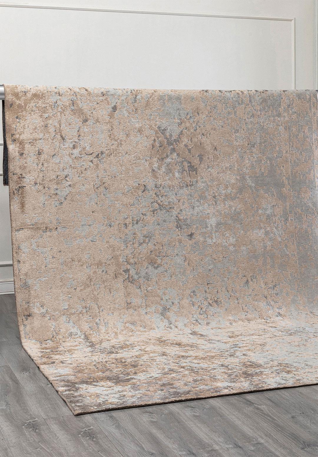 GLORY BLUE - BEIGE RUG