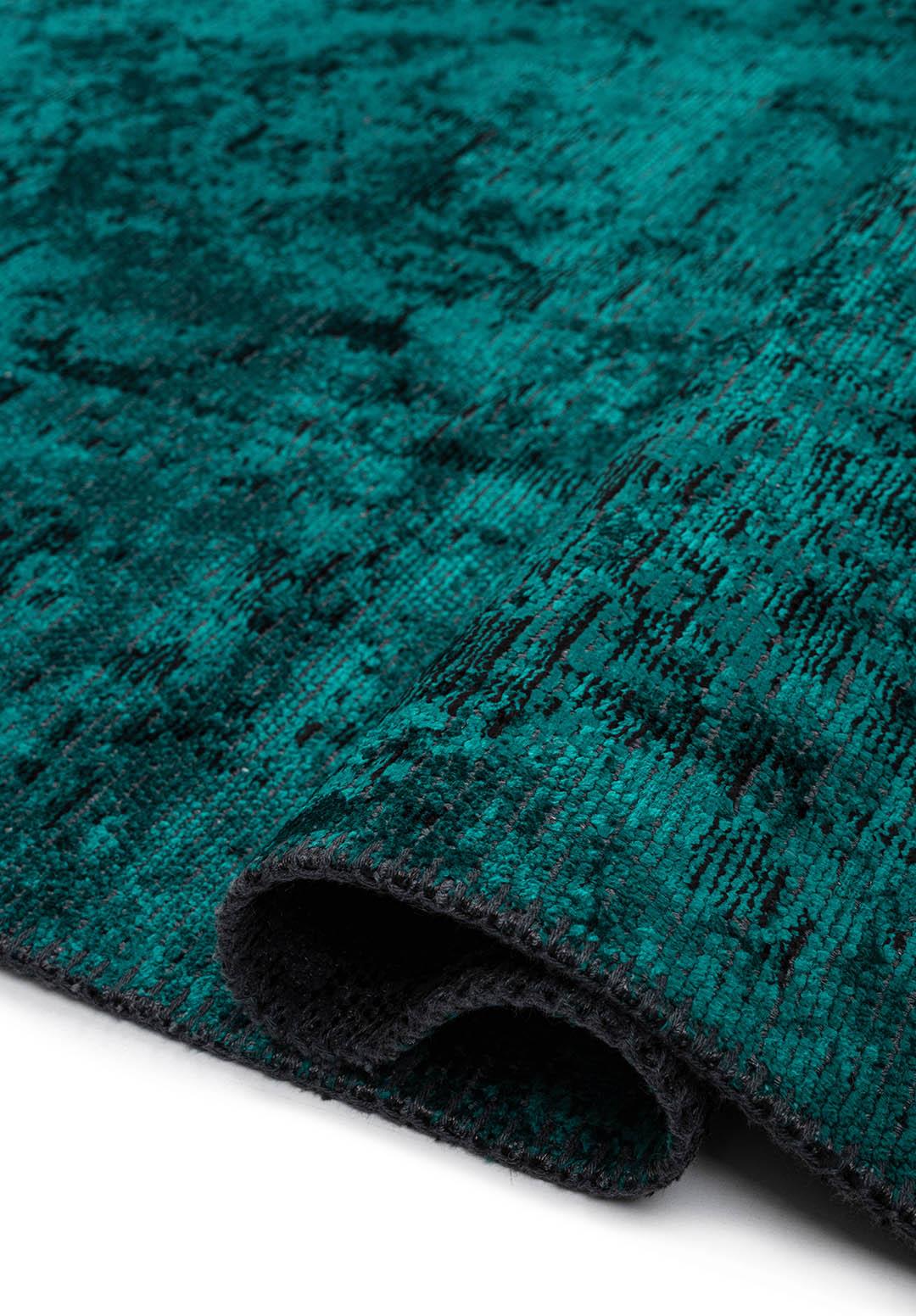 IVY BLACK - DARK TURQUOISE RUG