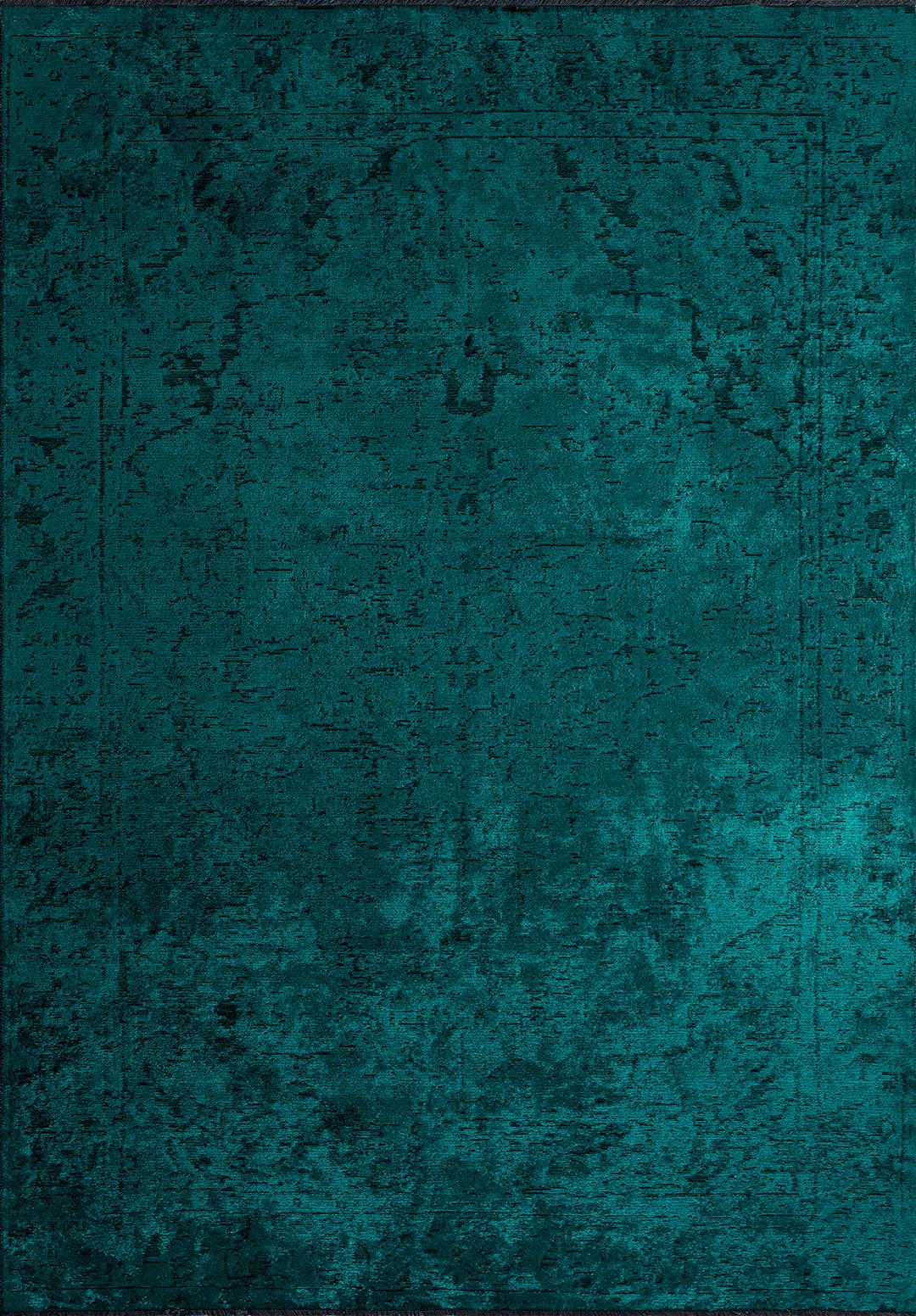 IVY BLACK - DARK TURQUOISE RUG