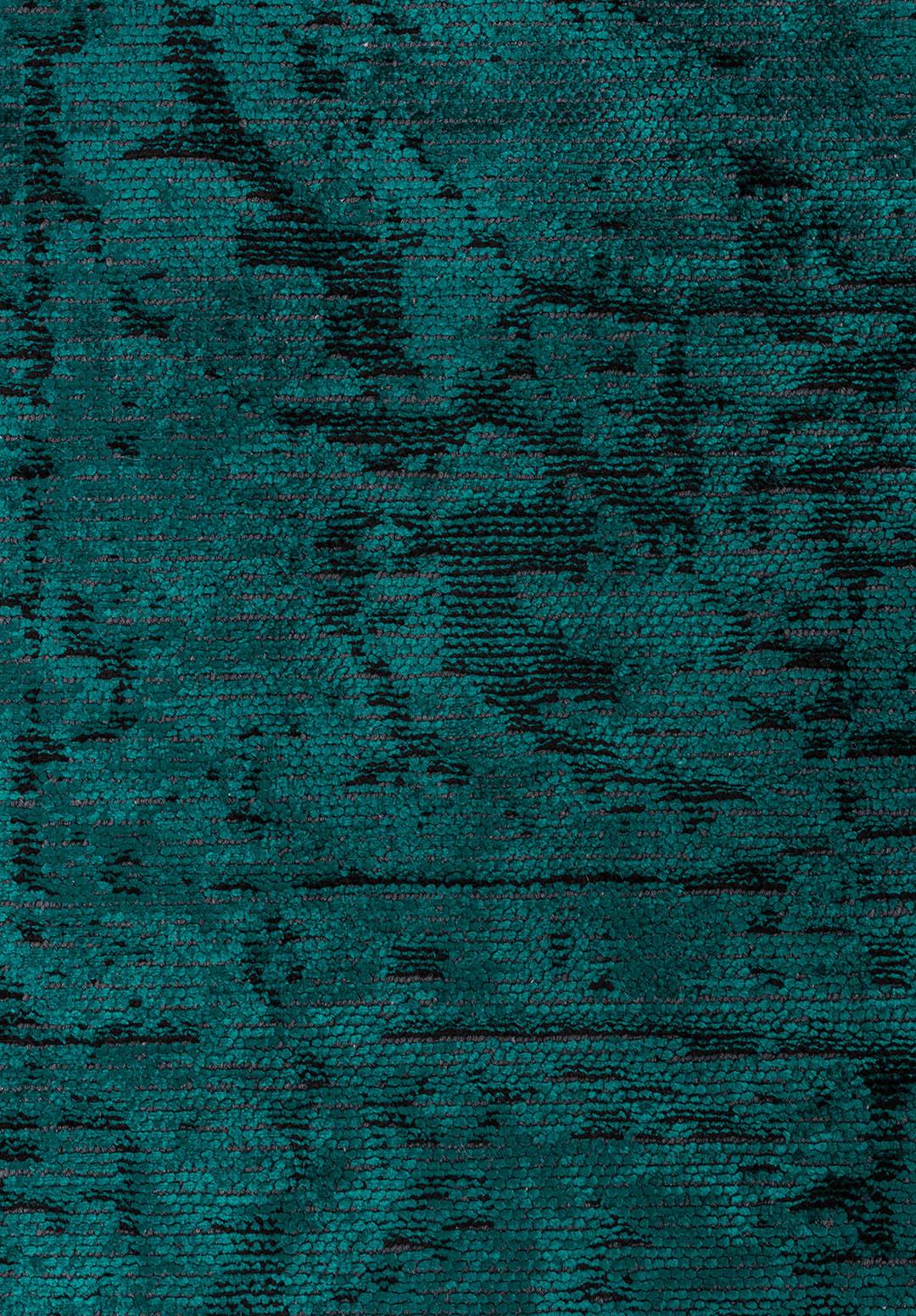 IVY BLACK - DARK TURQUOISE RUG