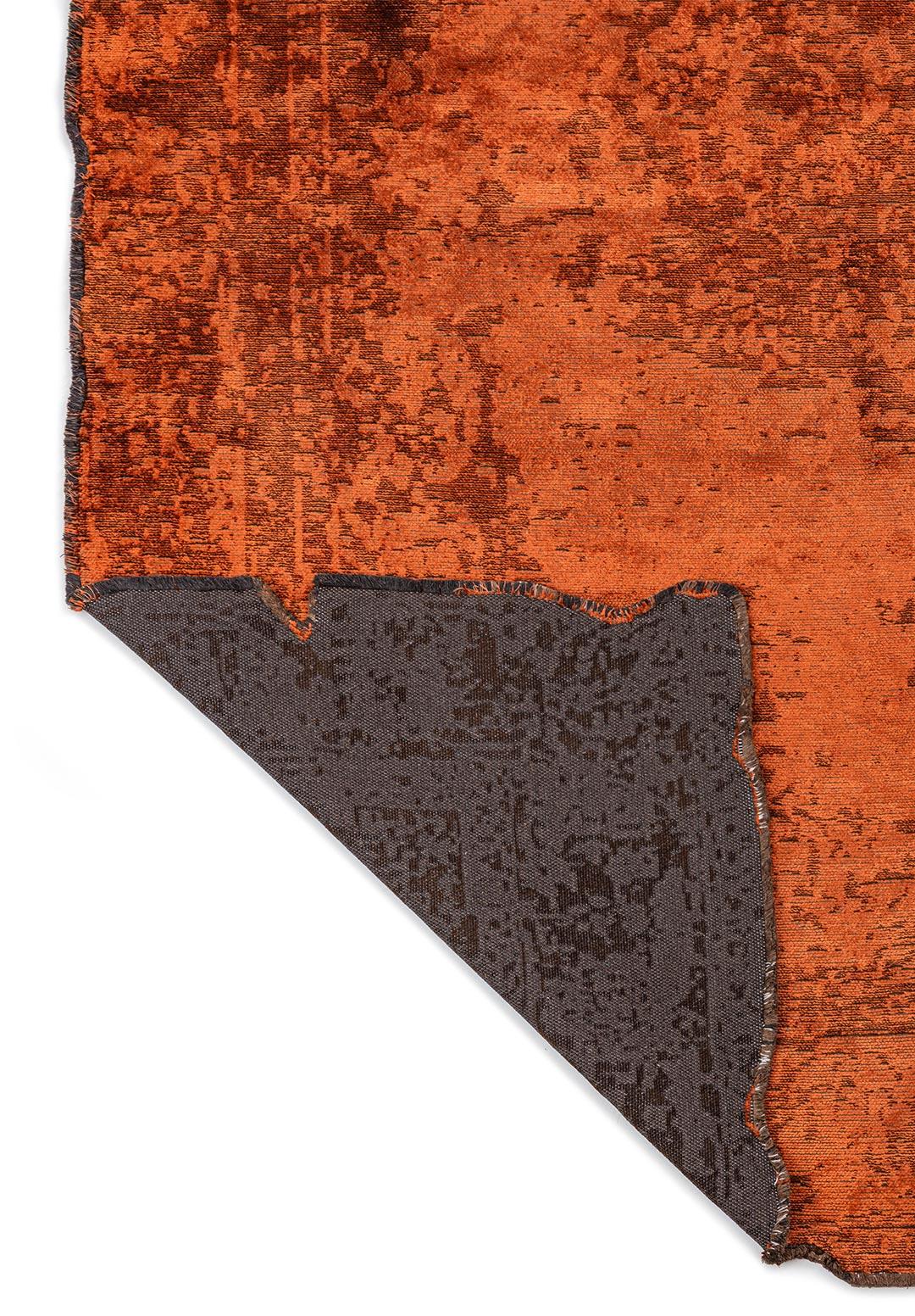 MEDALLION DARK BROWN - RUST RUG