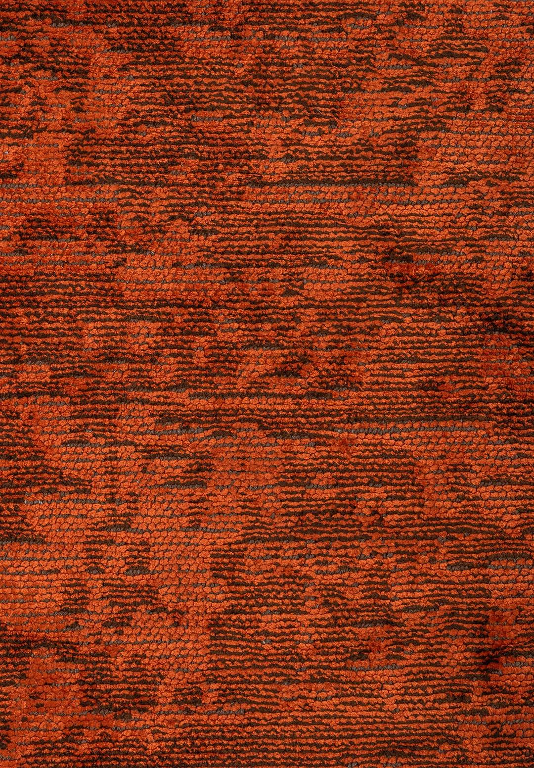 MEDALLION DARK BROWN - RUST RUG