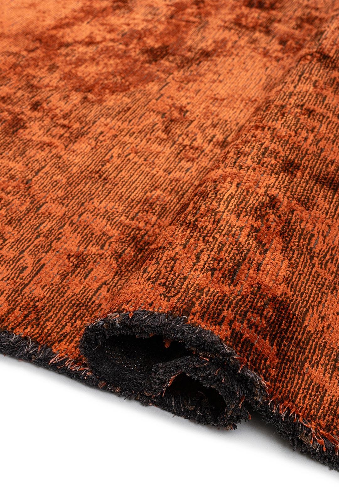 MEDALLION DARK BROWN - RUST RUG