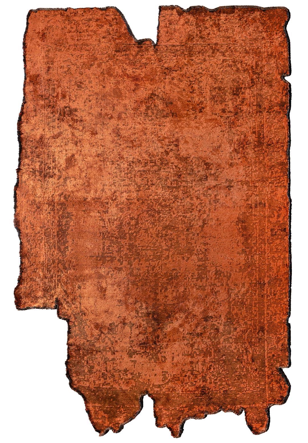 MEDALLION DARK BROWN - RUST RUG