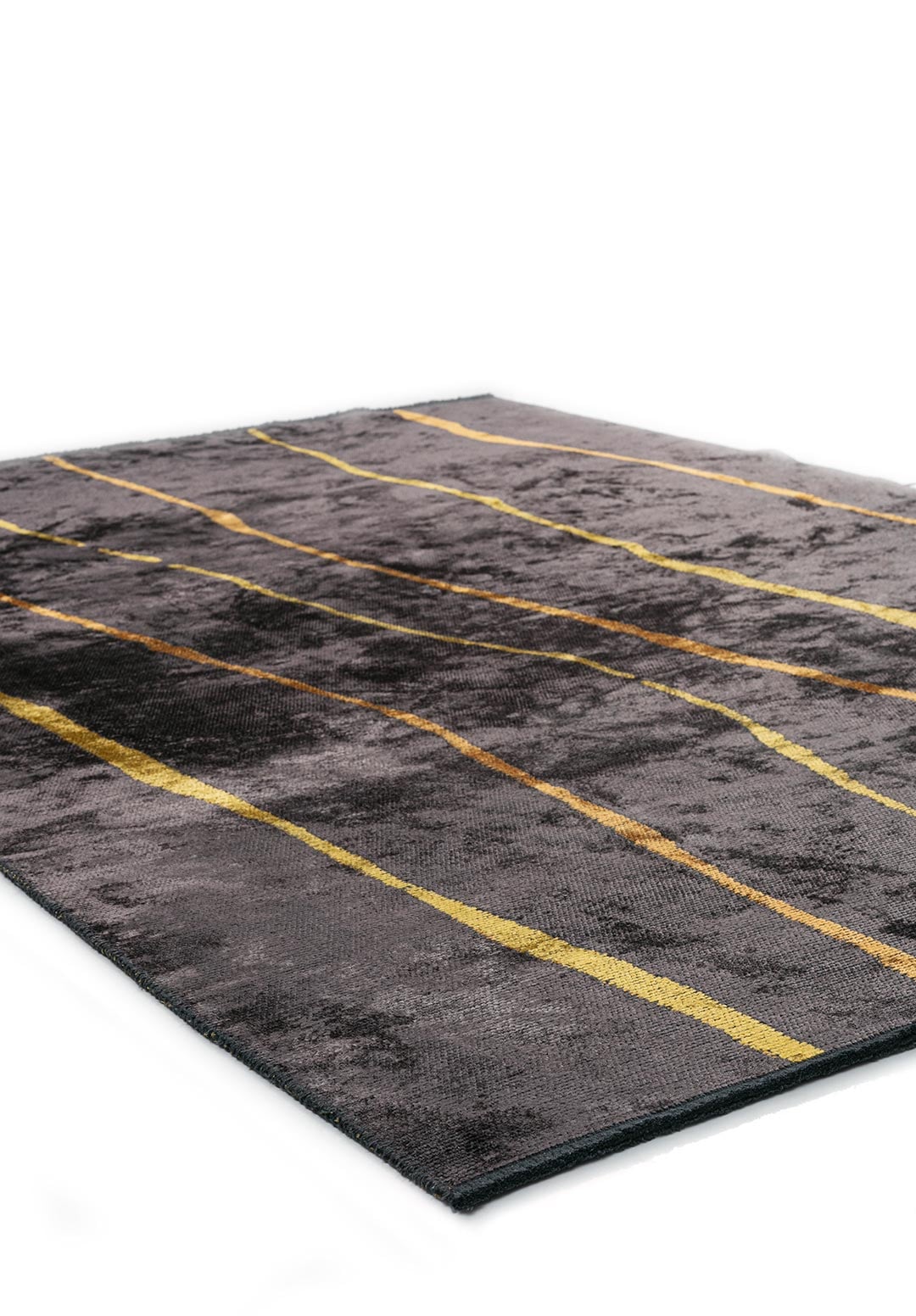 TRIBECA CHARCOAL - MUSTARD - YELLOW RUG