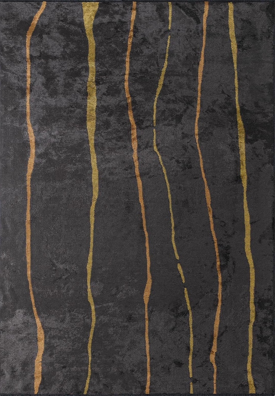 TRIBECA CHARCOAL - MUSTARD - YELLOW RUG - 1