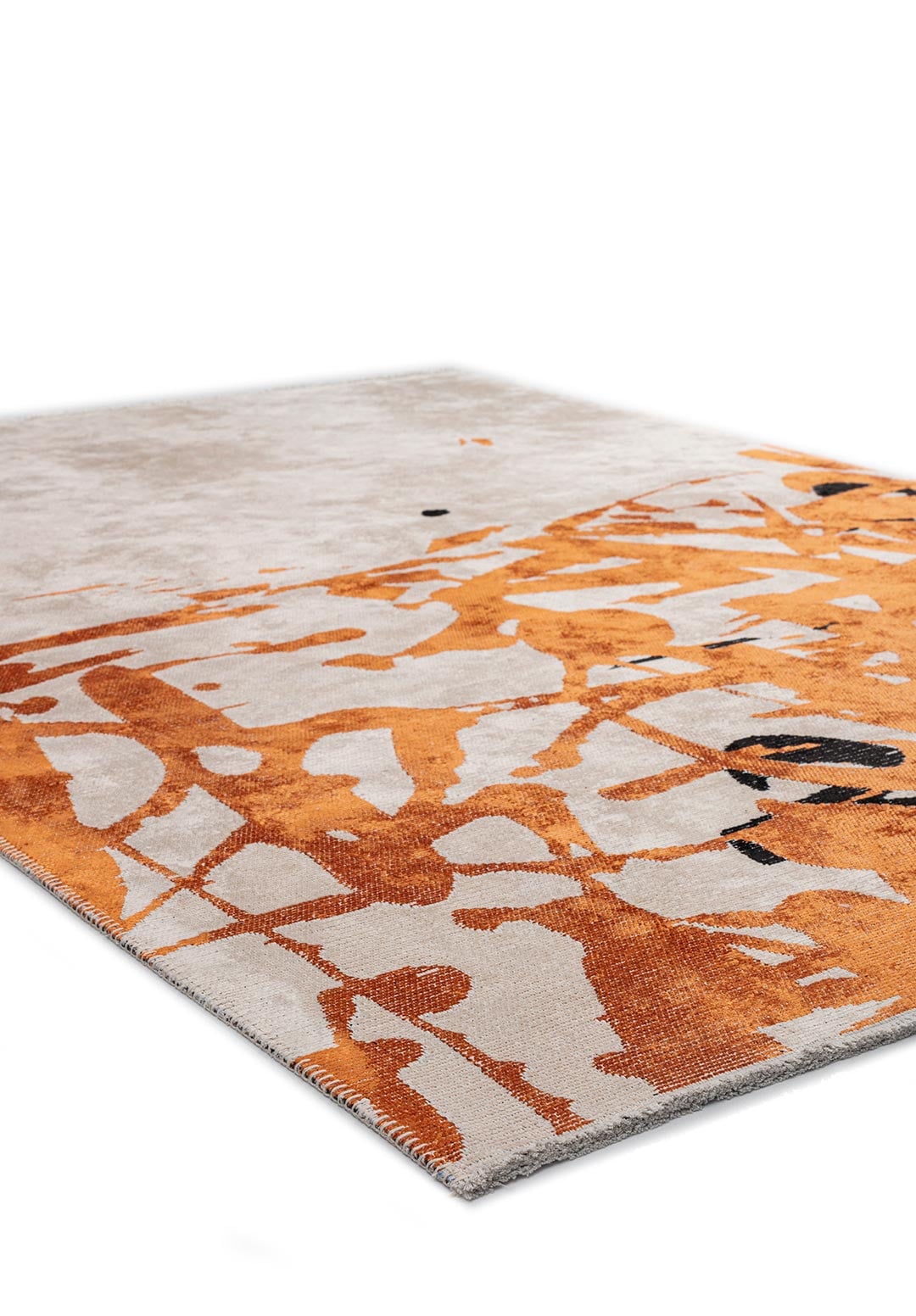 ASTORIA TERRA - BLACK - ECRU RUG - 4