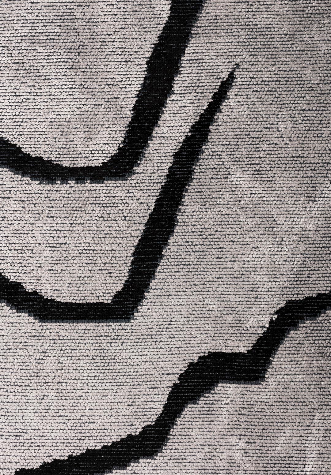 CHELSEA BLACK - LIGHT CREAM - GREY RUG