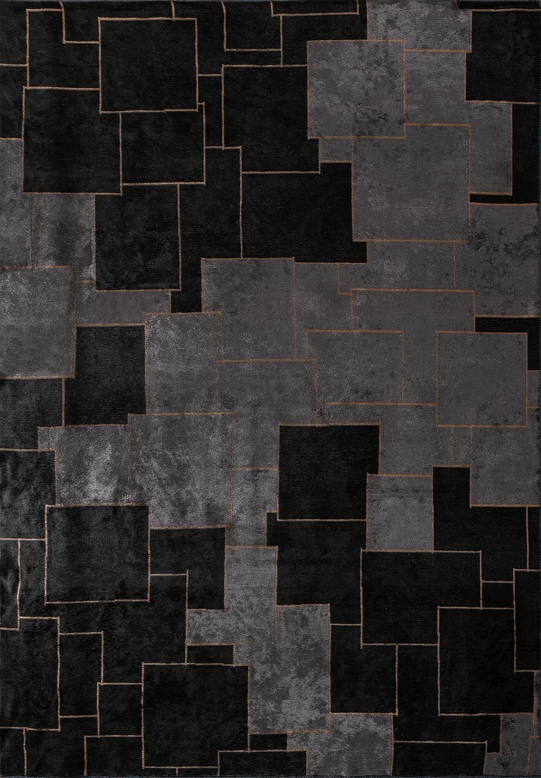 LISBON BLACK - CHARCOAL - CACAO RUG - 1