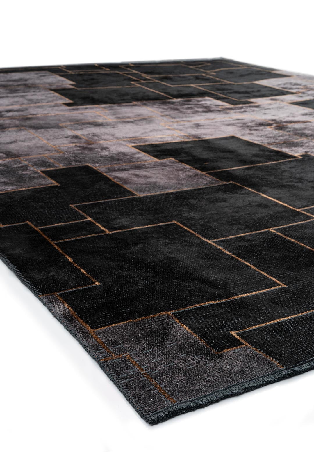 LISBON BLACK - CHARCOAL - CACAO RUG