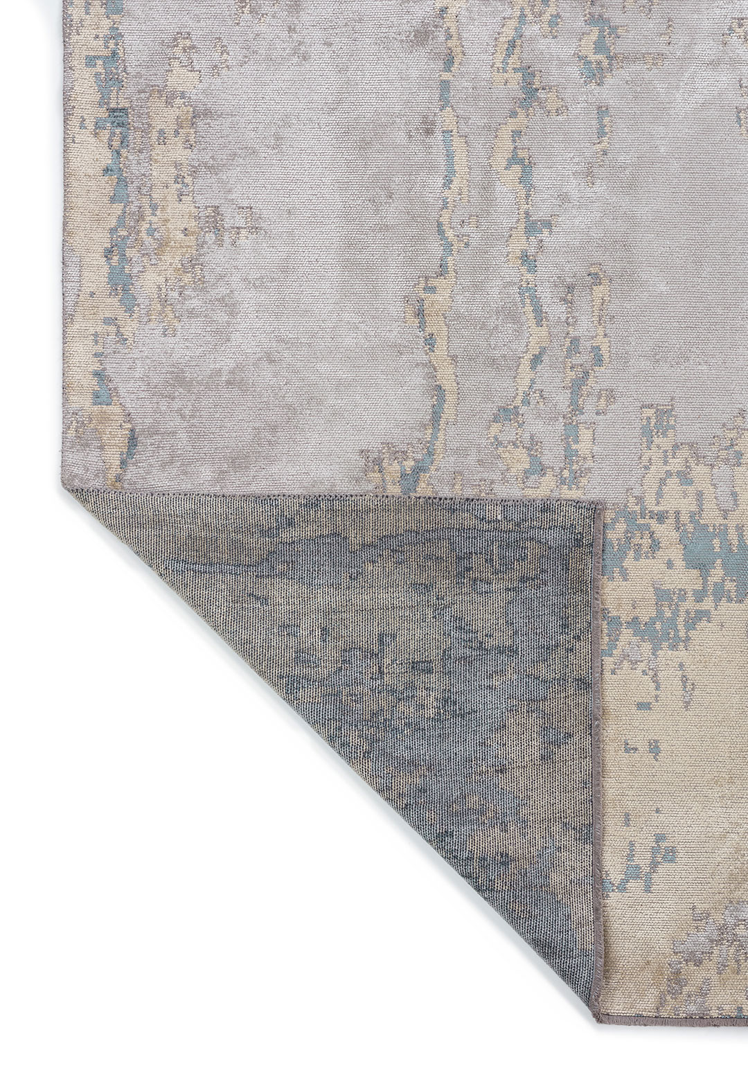 ATHENS LIGHT GREY - CREAM - BLUE RUG - 3