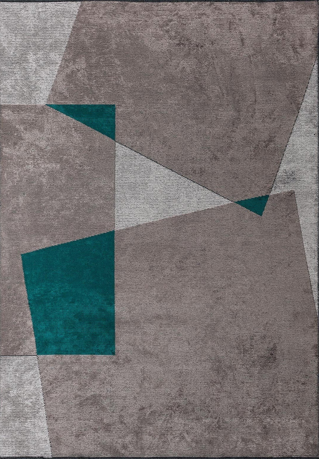 SALZBURG DARK TURQUOISE - DARK GREY - LIGHT GREY RUG