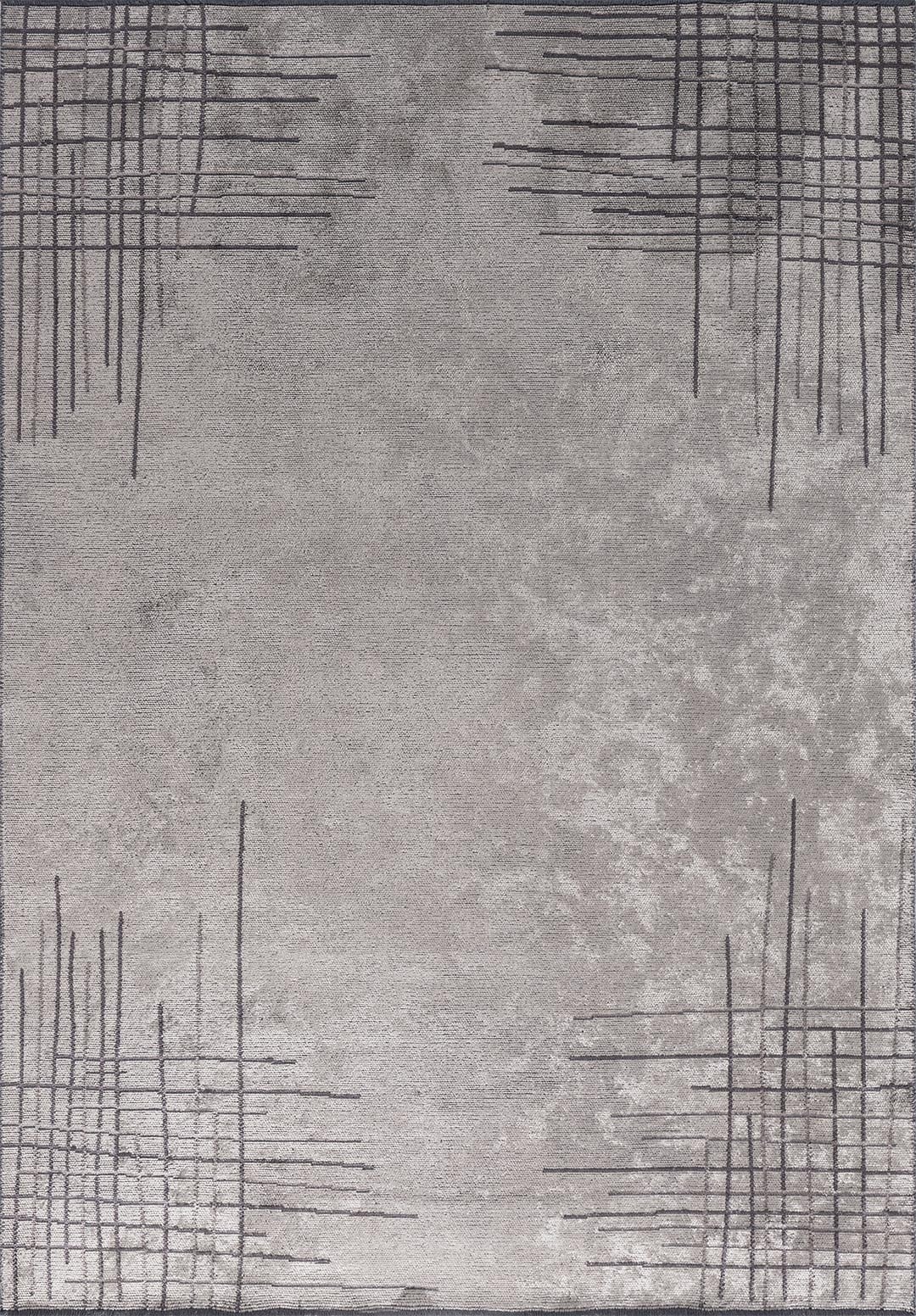 MANHATTAN CREAM - DARK GREY - CHARCOAL RUG - 1