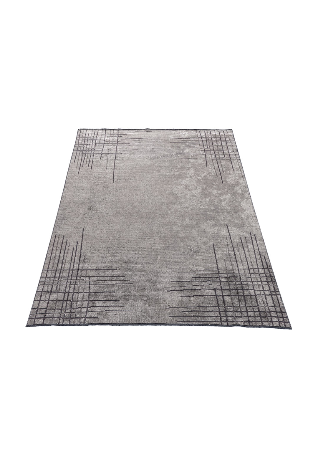 MANHATTAN CREAM - DARK GREY - CHARCOAL RUG