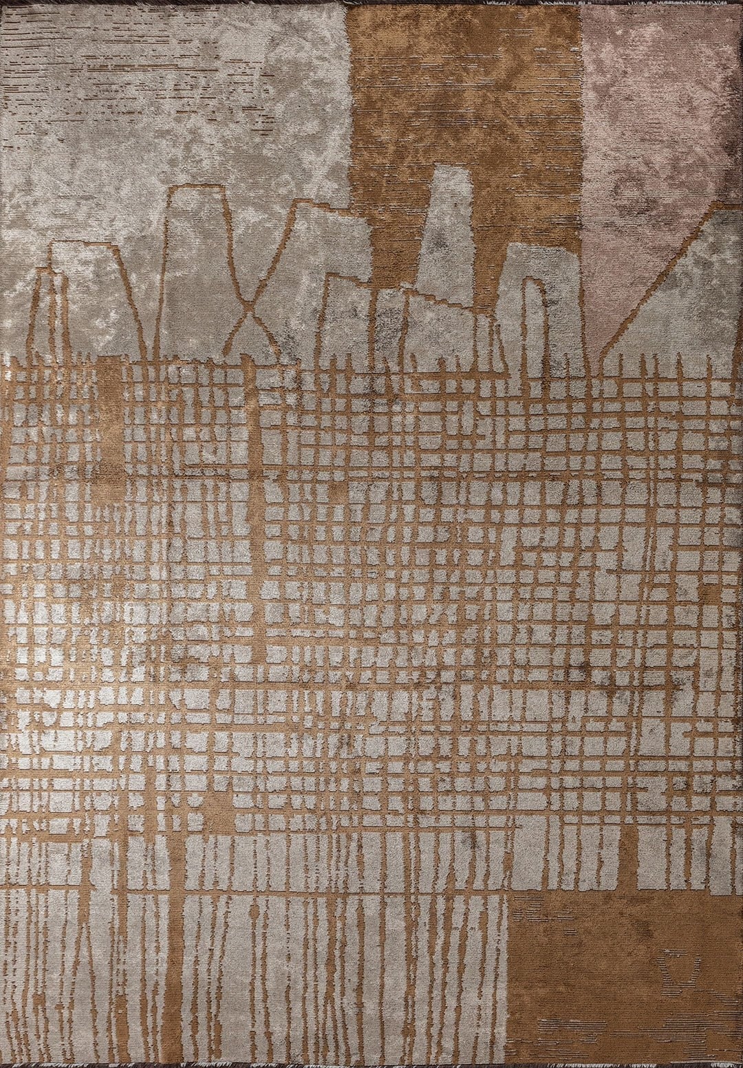 EDINBURGH CACAO - COPPER - CREAM RUG