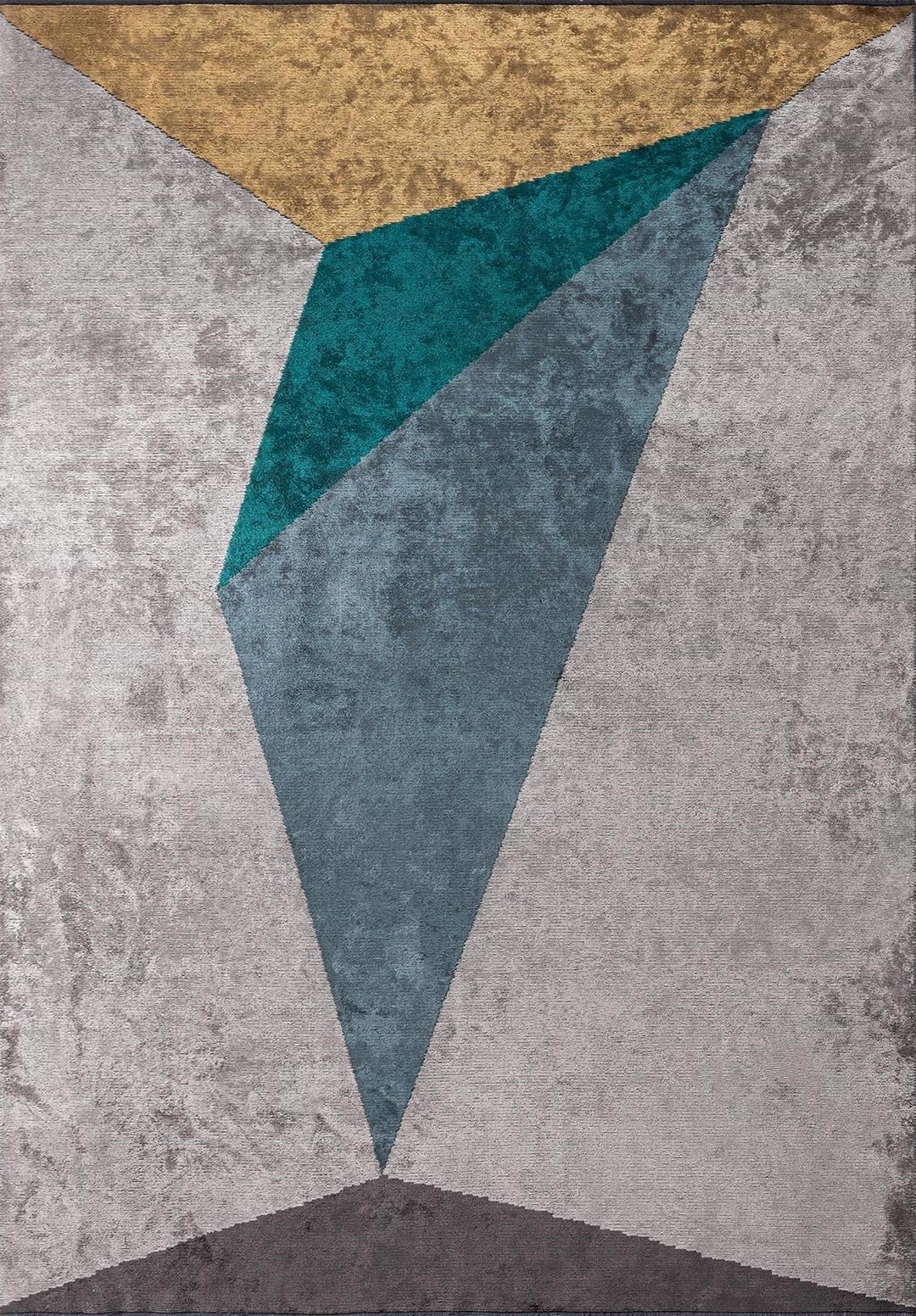 LONDON MUSTARD - LIGHT GREY - DARK TURQUOISE - PETROL - CHARCOAL RUG