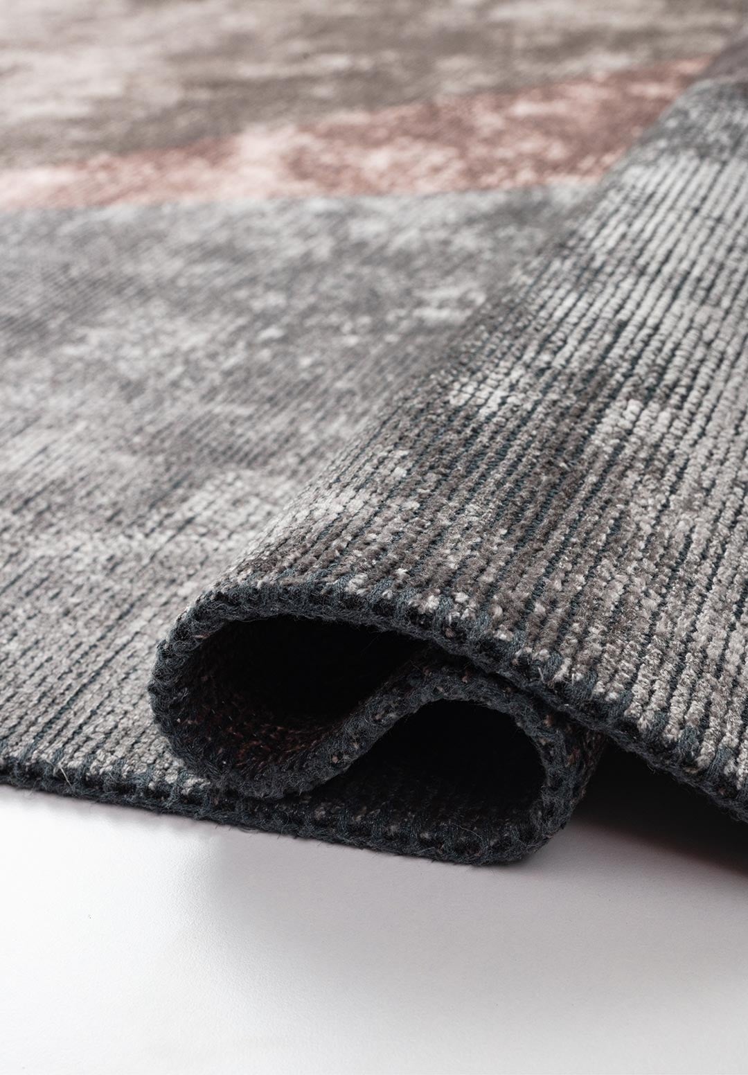 LONDON DARK GREY - GREY - NOUGAT - COPPER - LIGHT GREY RUG