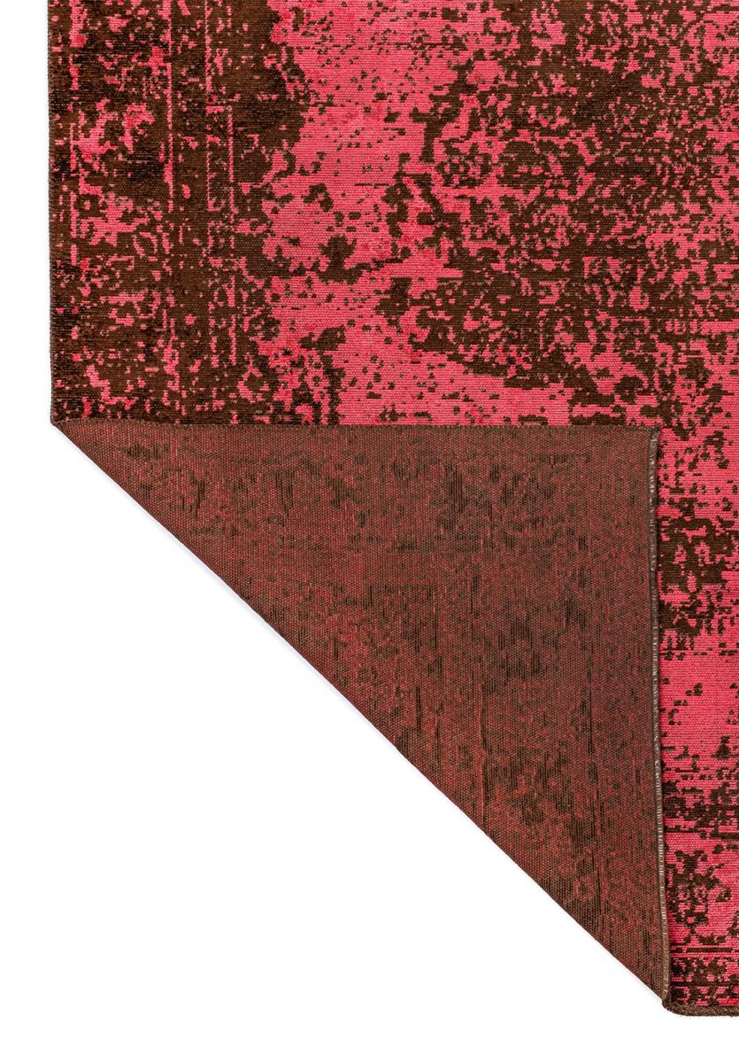 MEDALLION DARK BROWN - FUSCHIA RUG