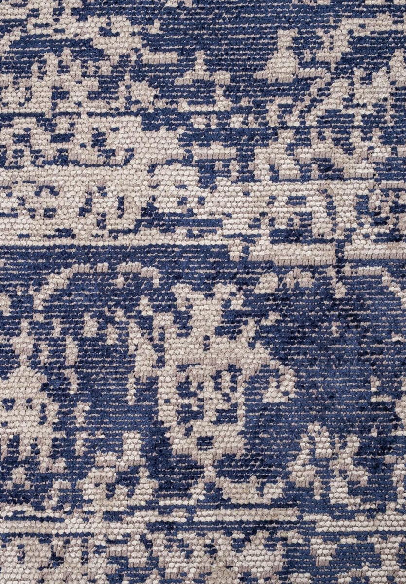 MEDALLION BEIGE - DARK NAVY RUG