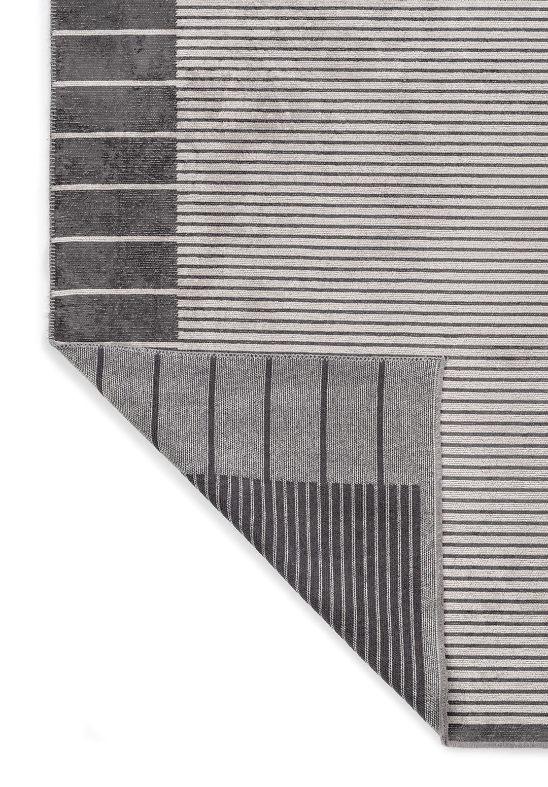 CONTRAST LIGHT CREAM - CHARCOAL RUG