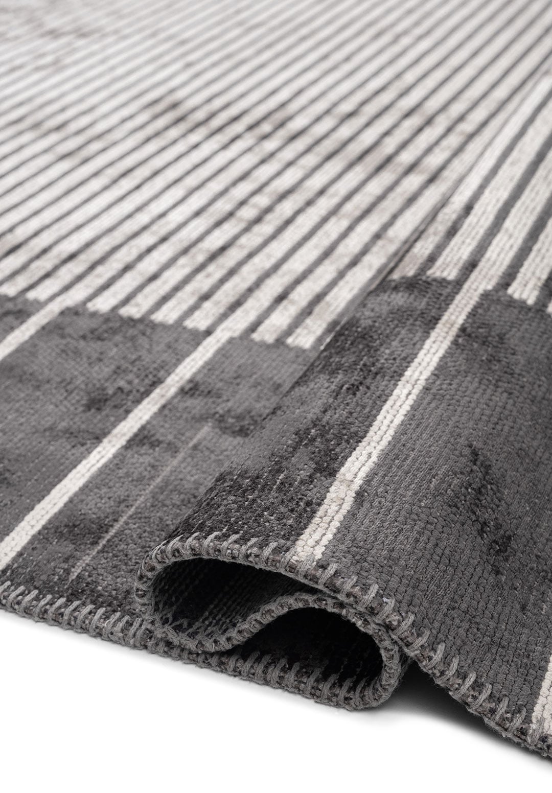 CONTRAST LIGHT CREAM - CHARCOAL RUG