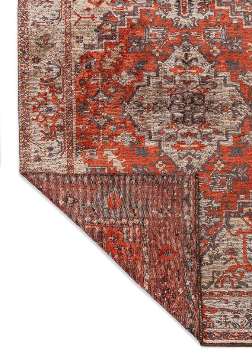 CITADEL BEIGE - ICE BLUE - DARK TERRA - CHARCOAL RUG