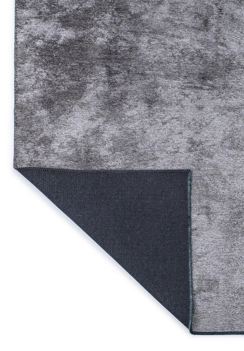HAZE LIGHT GREY - BLACK RUG