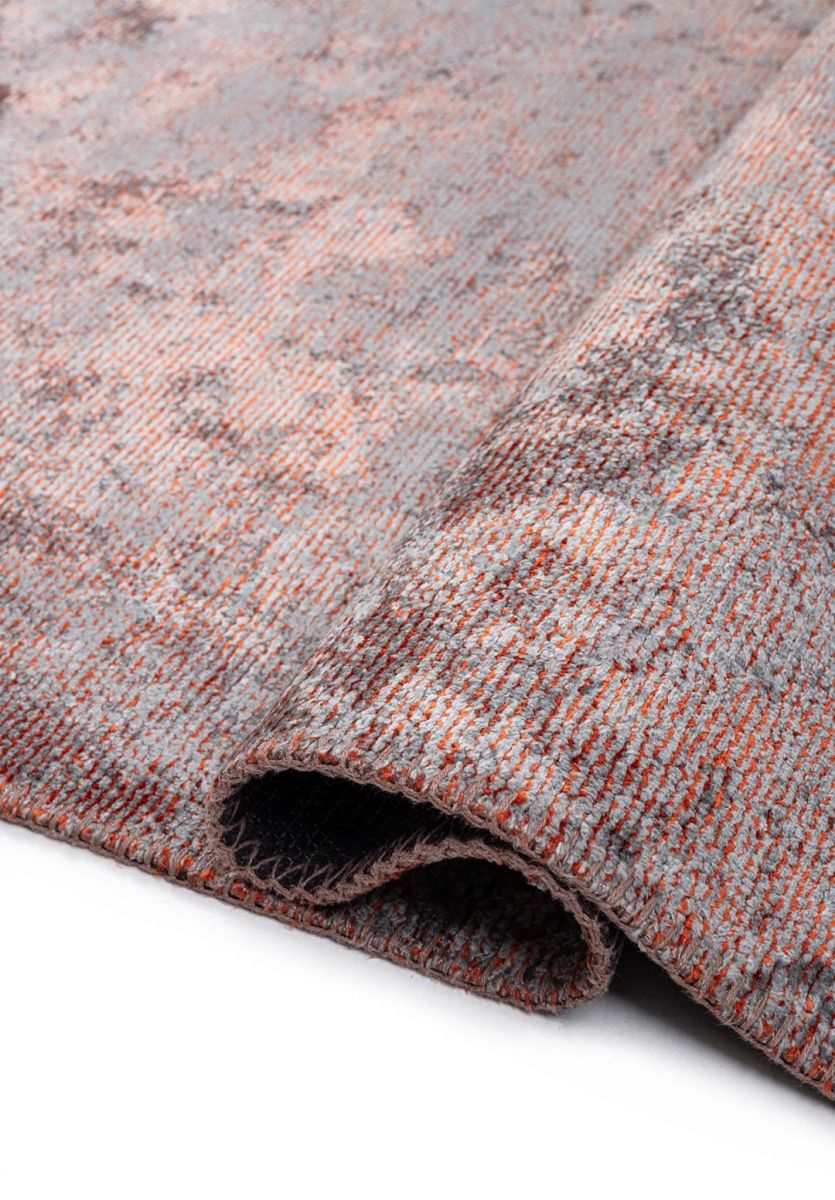 HAZE BLUE - RUST RUG