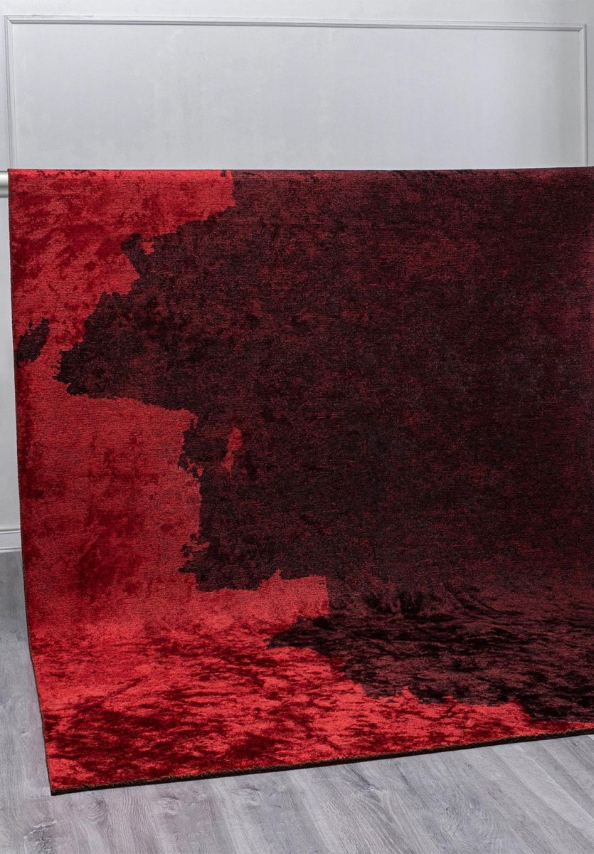 COAST RED - BLACK RUG