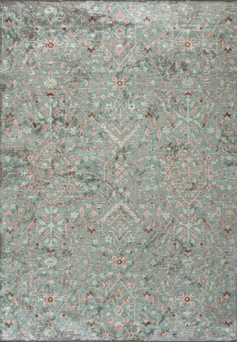 FLEUR MINK - CREAM - RIVER GREEN RUG - 1