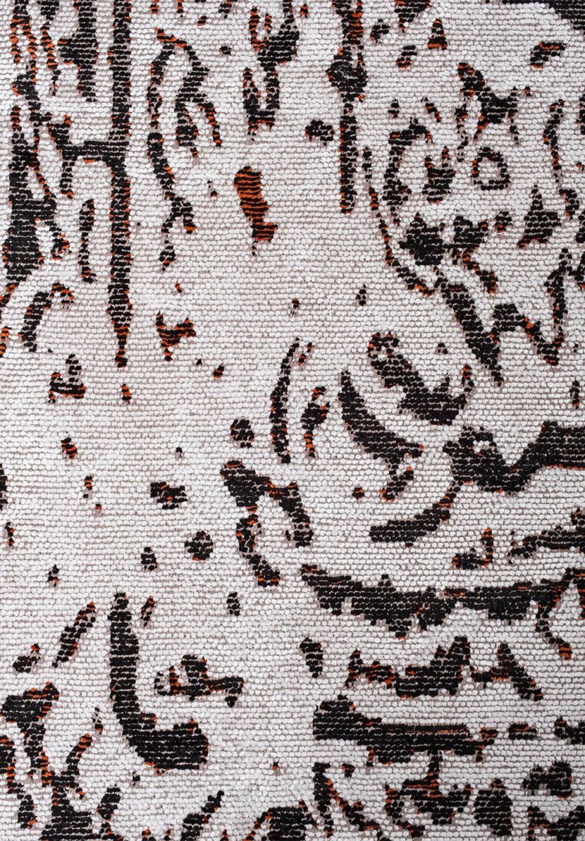 GORDION BLACK - RUST - BONE RUG